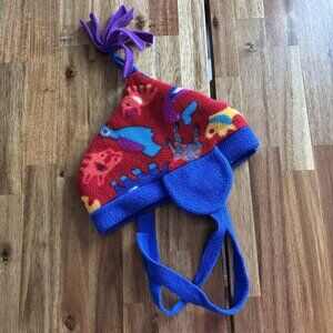 Vintage The Mews Kids Winter Hat Polartec Multicolor Outdoor Nature MADE IN USA